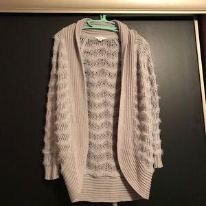 Open front grey cardigan!